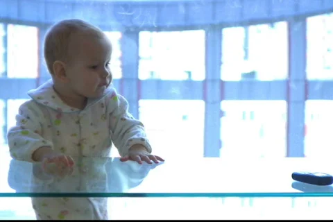 The baby model 16 Stock Footage 296330