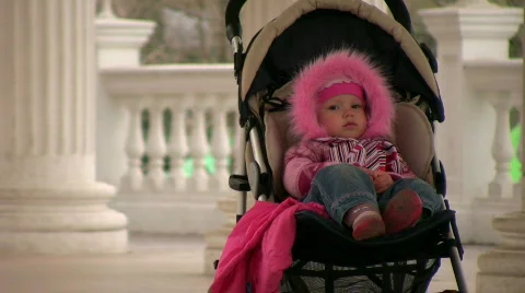 The baby model 34 Stock Footage 351121