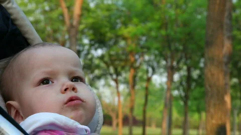 Baby model 36 Dinner time Stock Footage 372828