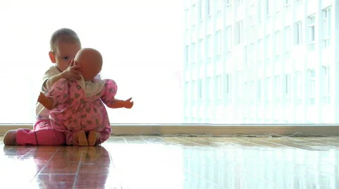 The baby model 9 Stock Footage 290880