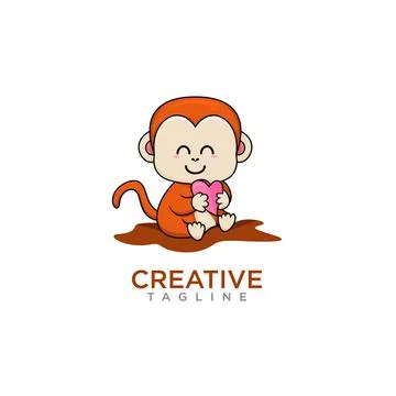 Baby monkey Stock Illustration