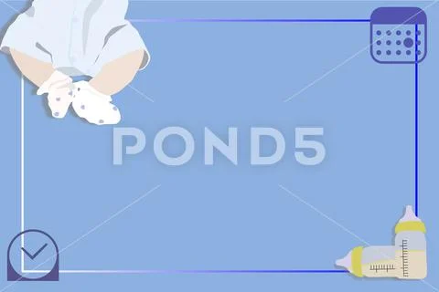 Baby newborn concept background with copy space PSD Template