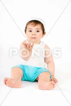 Baby outstretched hand Stock Photos