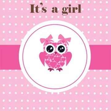Baby owl Stock Illustration