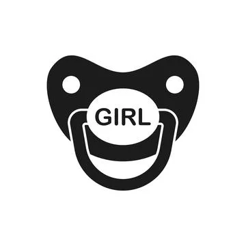 Baby pacifier icon in flat style. Nipple for newborn child vector illustrat.. Stock Illustration