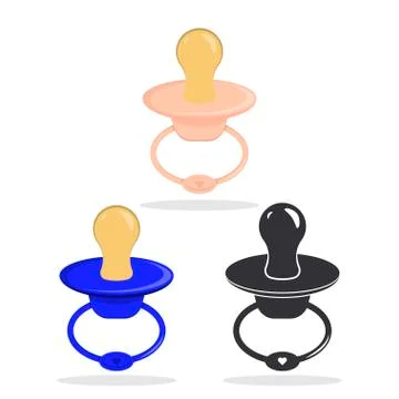 Baby pacifier icon image Stock Illustration