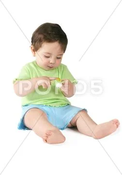 Baby with Pacifier Stock Photos