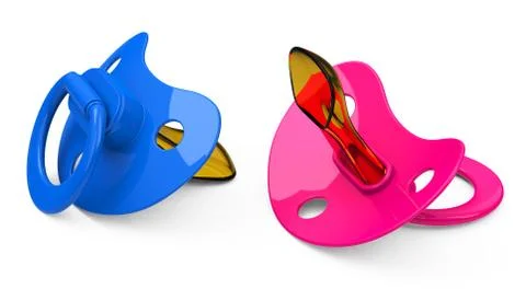 Baby Pacifiers Stock Illustration