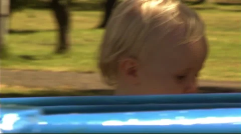 Baby in Park Stock Footage 43686609