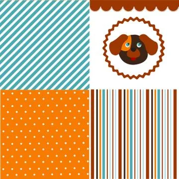 Baby pattern set Stock Illustration
