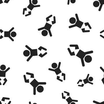 Baby people seamless pattern background. Business concept vector illustration Stock Illustration