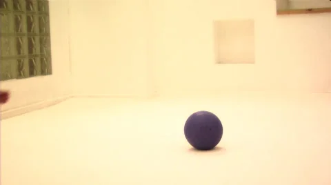 Baby playing with ball Stock Footage 43695170
