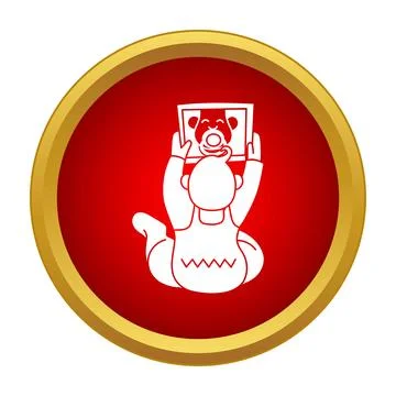 Baby playing with digital tablet learning technology Stock Illustration