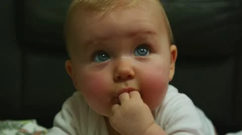 Baby playing Stock Footage 11136515