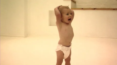 Baby playing Stock Footage 43695389