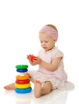 Baby playing Stock Photos