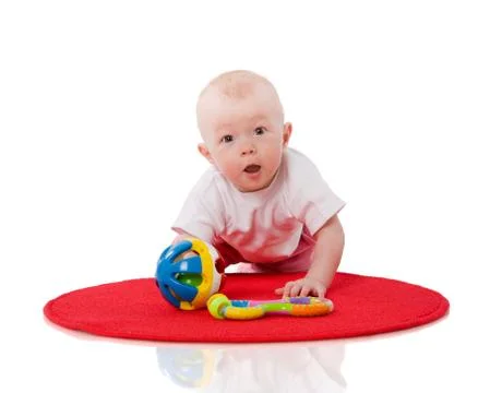 Baby playing Stock Photos