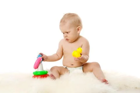 Baby playing Stock Photos