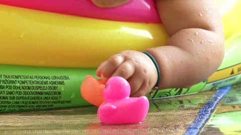 Baby playing01 Stock Footage 8959769