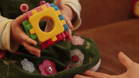 Baby plays Stock Footage 30546727