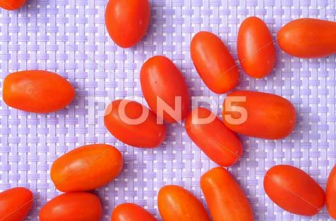 Baby plum tomatoes Stock Photos