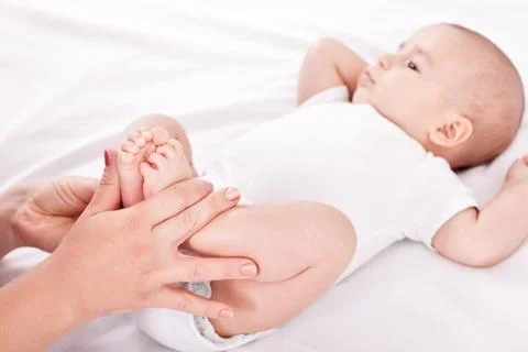 Baby practice Stock Photos