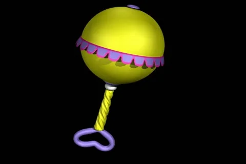 Baby Rattle Transition Stock Footage