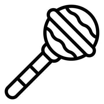 Baby rattle Vector Icon Design Illustration Stock Illustration