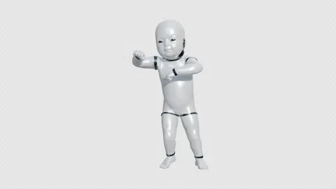 Baby Robot Dance Stock Footage 274388691