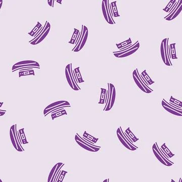 Baby scale glyph seamless pattern Illustrazione stock