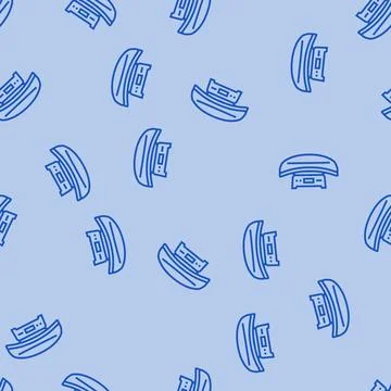 Baby scale line seamless pattern Stock Illustration