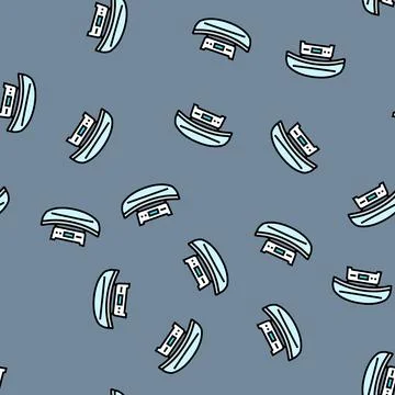 Baby scale vector seamless pattern Illustrazione stock