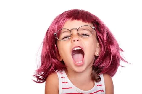 Baby screaming Stock Photos