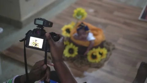 Baby shoot Stock Footage 189496398