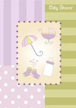 Baby shower announcement Stock Illustration