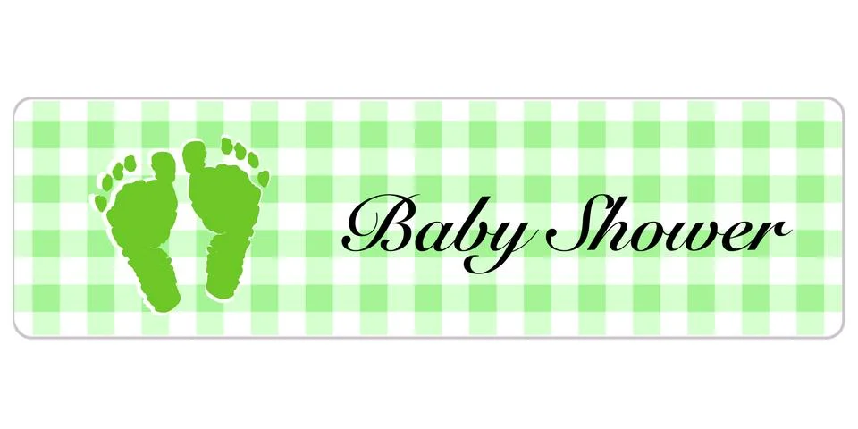 Baby Shower banner Stock Illustration