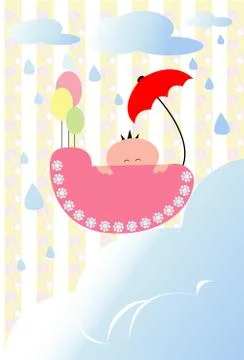 Baby shower Stock Illustration