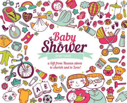 Baby shower Stock Illustration
