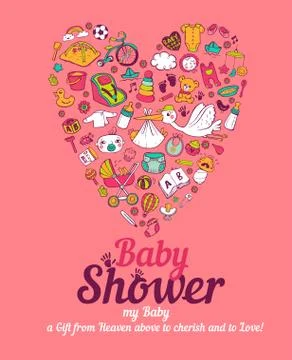Baby shower Stock Illustration
