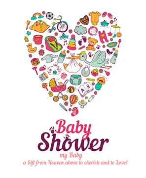 Baby shower Stock Illustration