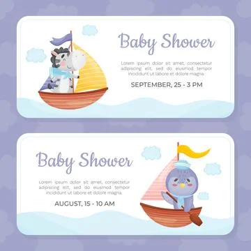 Baby Shower Illustrations ~ Stock Baby Shower Vectors