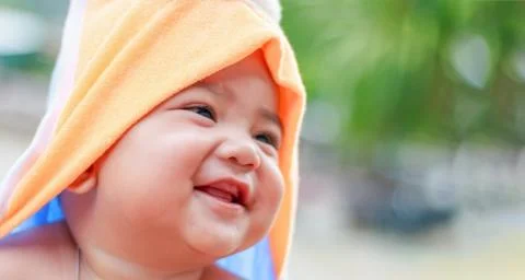 Baby smiling Stock Photos