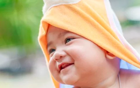 Baby smiling Stock Photos