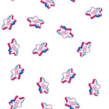Baby soap isometric icon seamless pattern Stock Illustration
