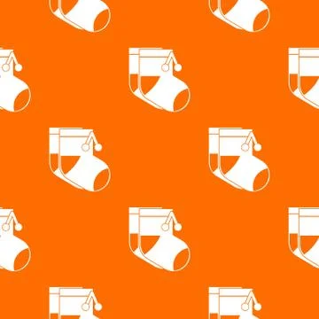 Baby socks pattern seamless Stock Illustration