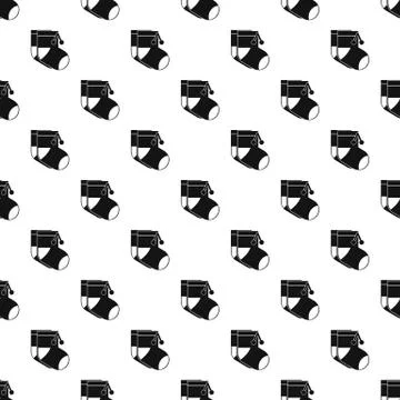 Baby socks pattern, simple style Stock Illustration