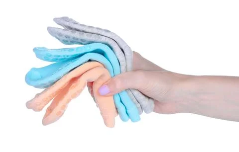 Baby socks warm Stock Photos