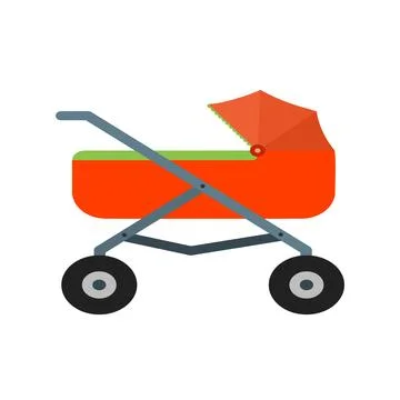 Baby stroller Illustrazione stock
