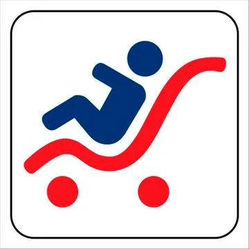 Baby stroller symbol , vector Stock Illustration