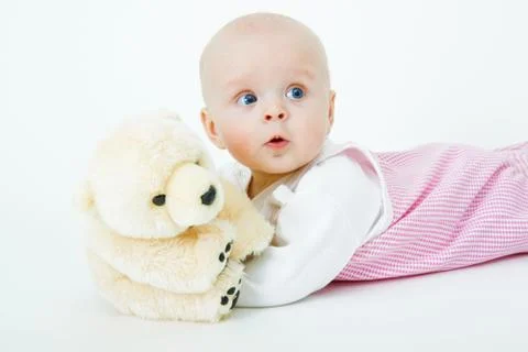 Baby in the studio Stock Photos